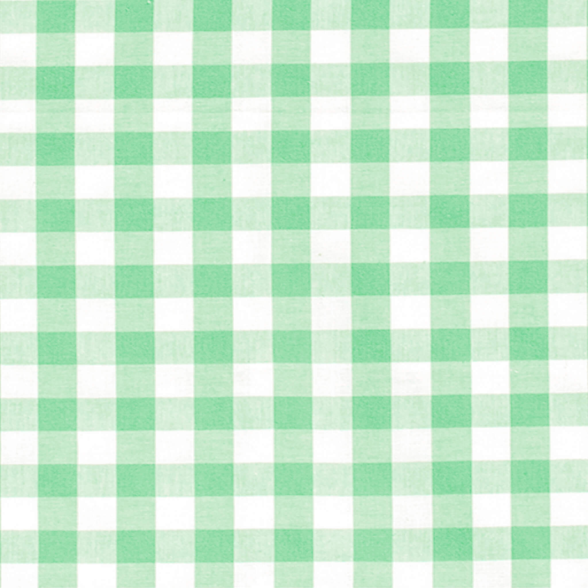 Green gingham fabric