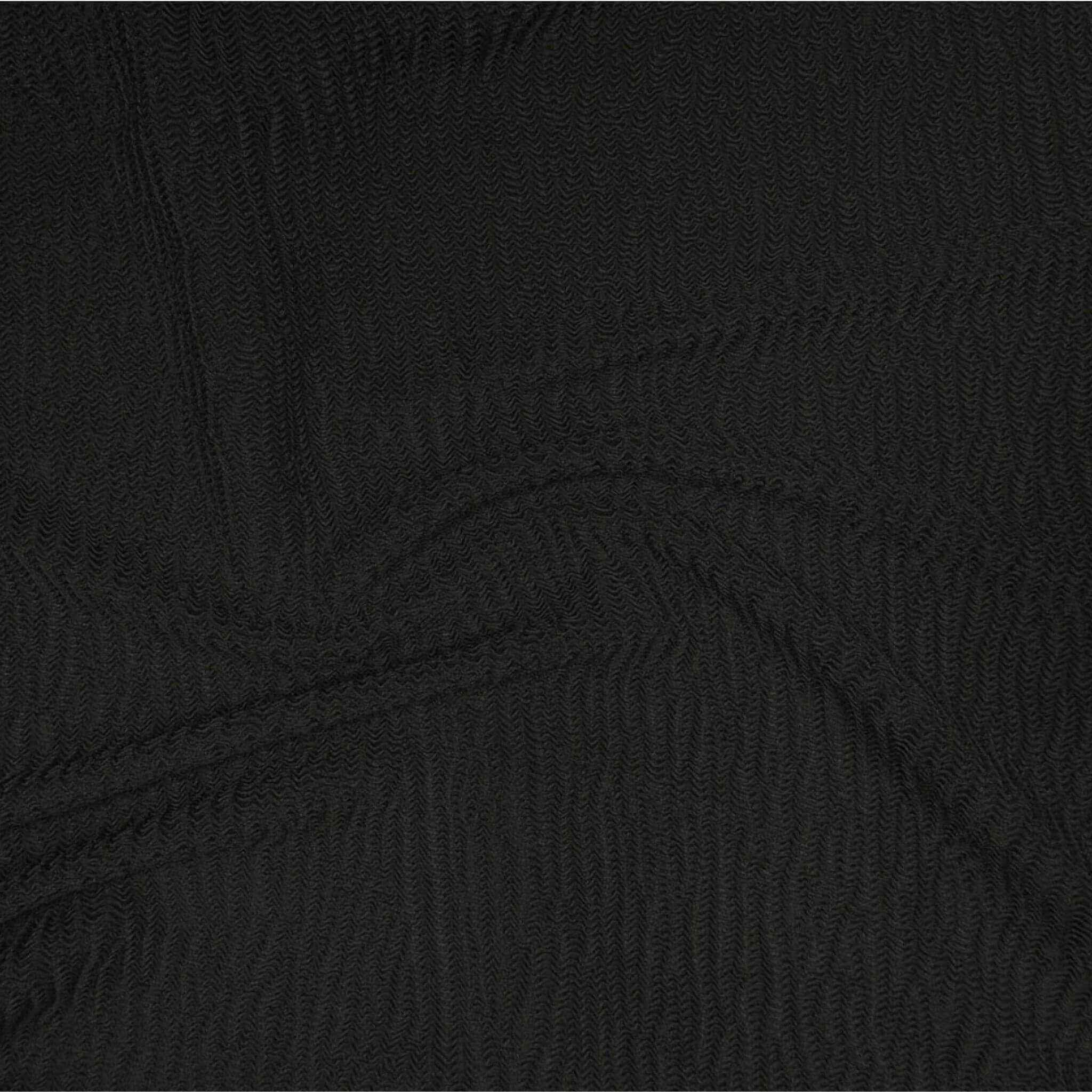 Black crinkle fabric