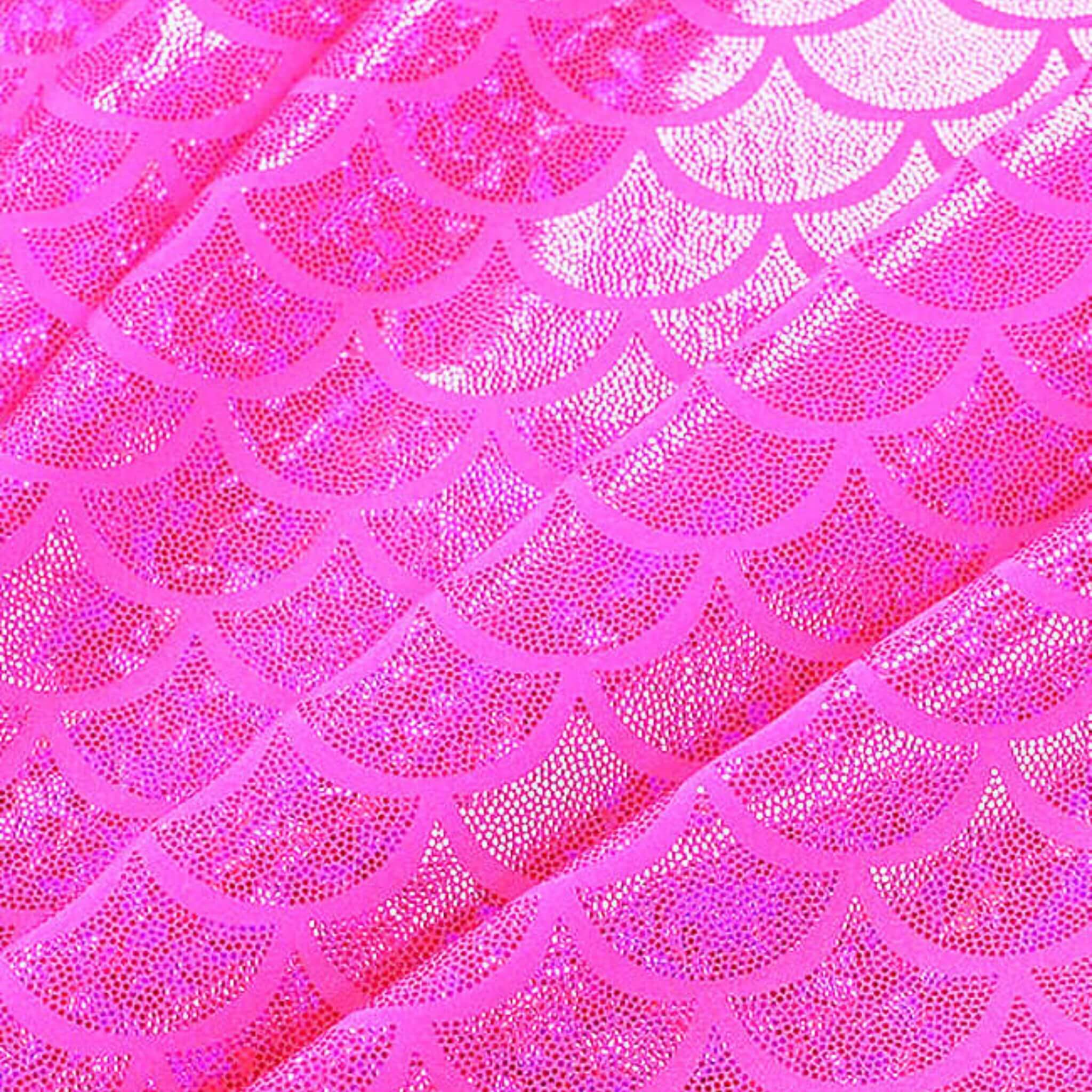 Pink mermaid fabric