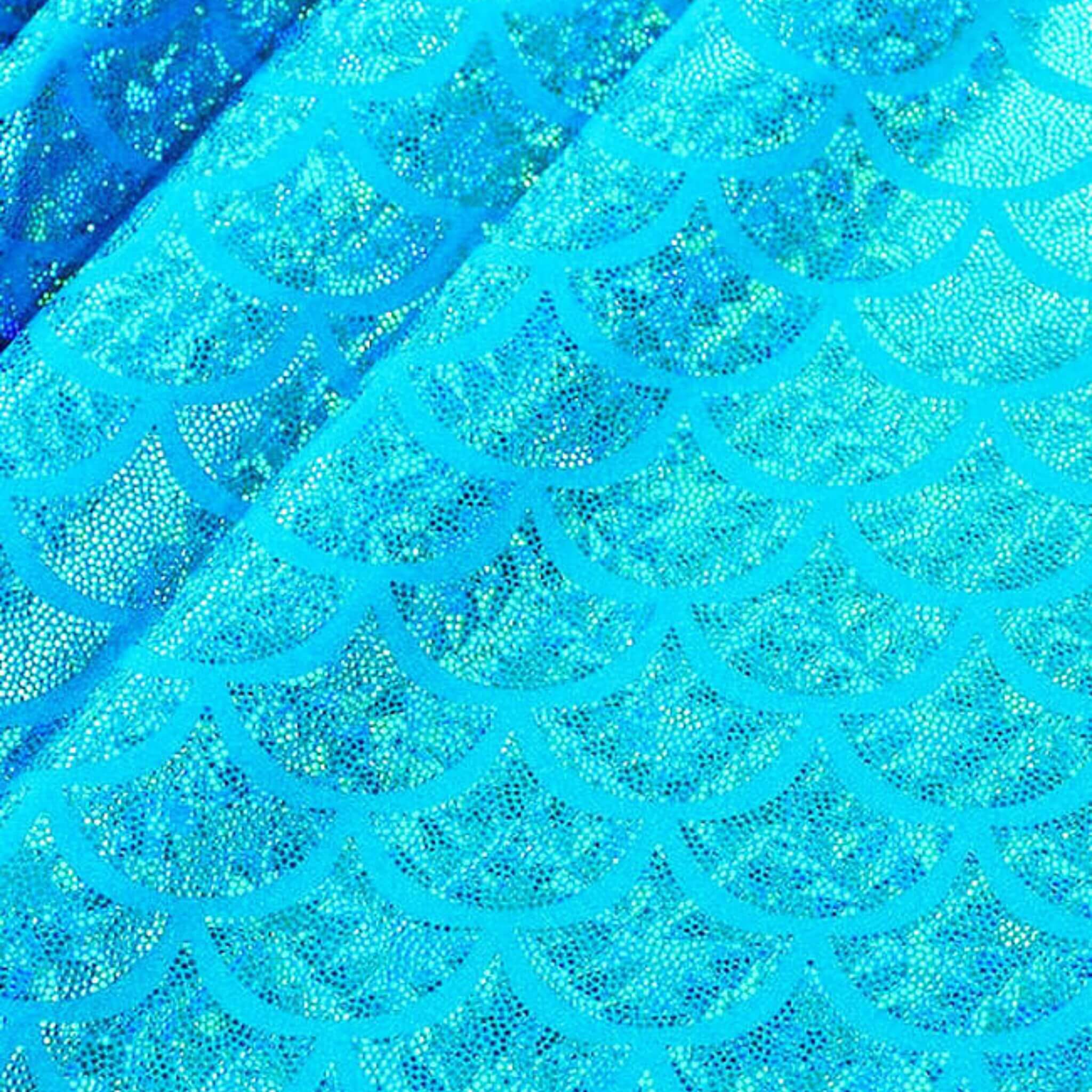 Blue mermaid fabric